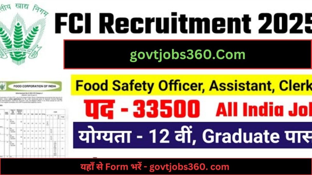 Food Safety Officer Vacancy 2025