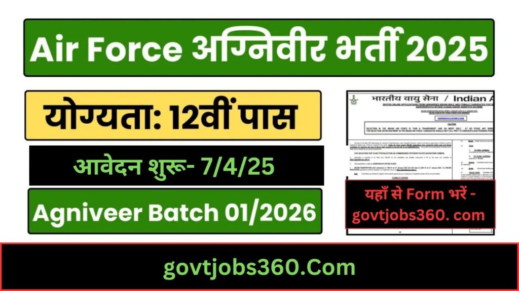 Indian Airforce Agniveer Recruitment 2025